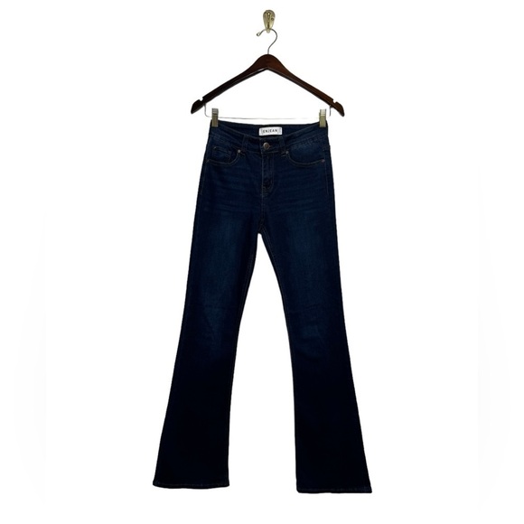 ENJEAN High Rise Classic & Distressed Bootcut Jeans Dark 26 - Picture 5 of 12